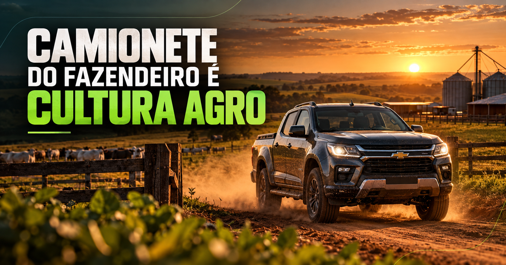 Camionete do Fazendeiro é Cultura agro