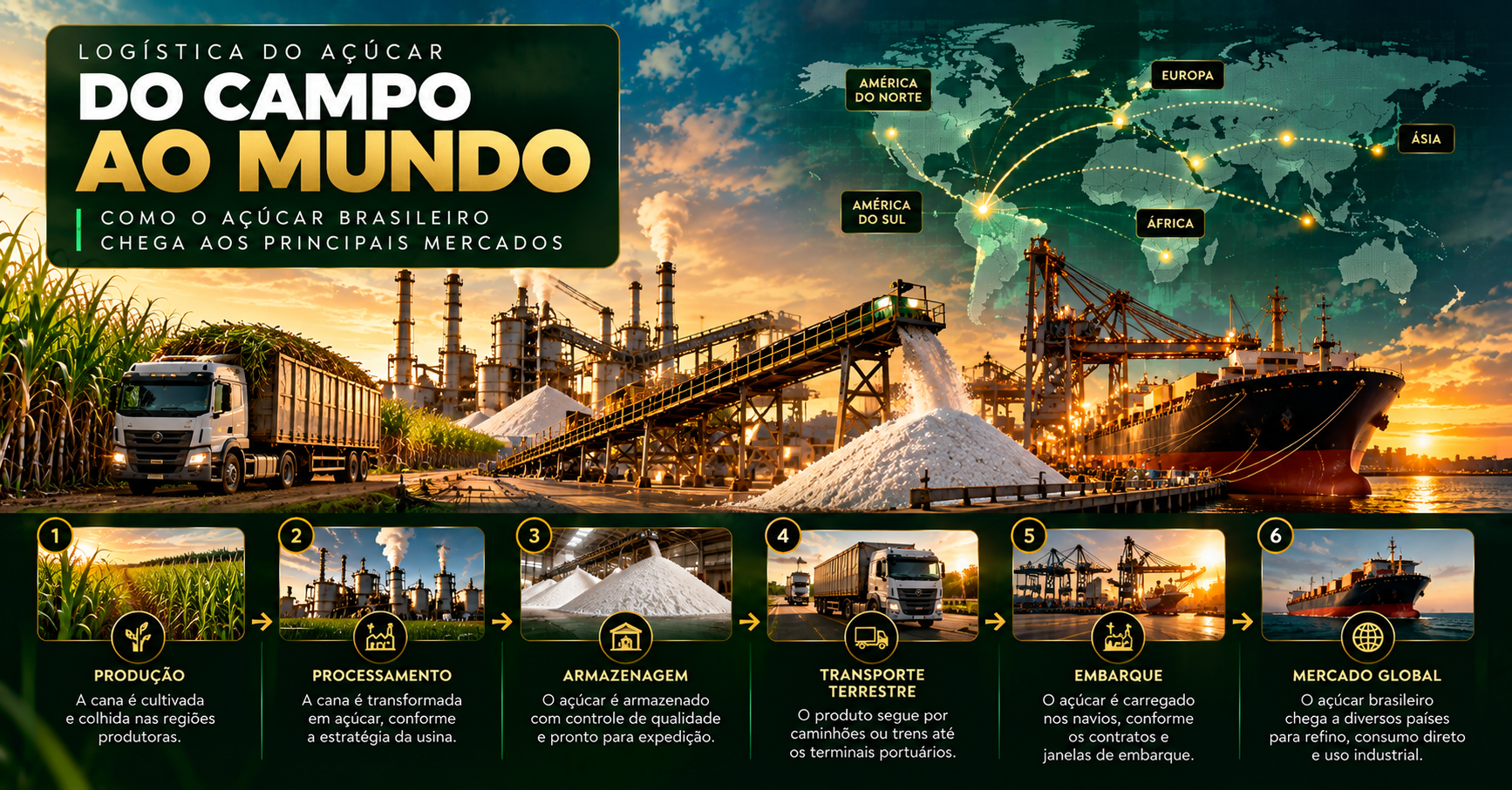 Comercialização do Açúcar: Guia Completo para Entender Mercado, Preços e Oferta