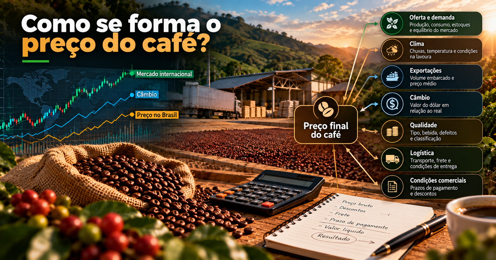 Comercialização do Café: Guia Completo para Entender Preços, Mercado e Decisões de Venda