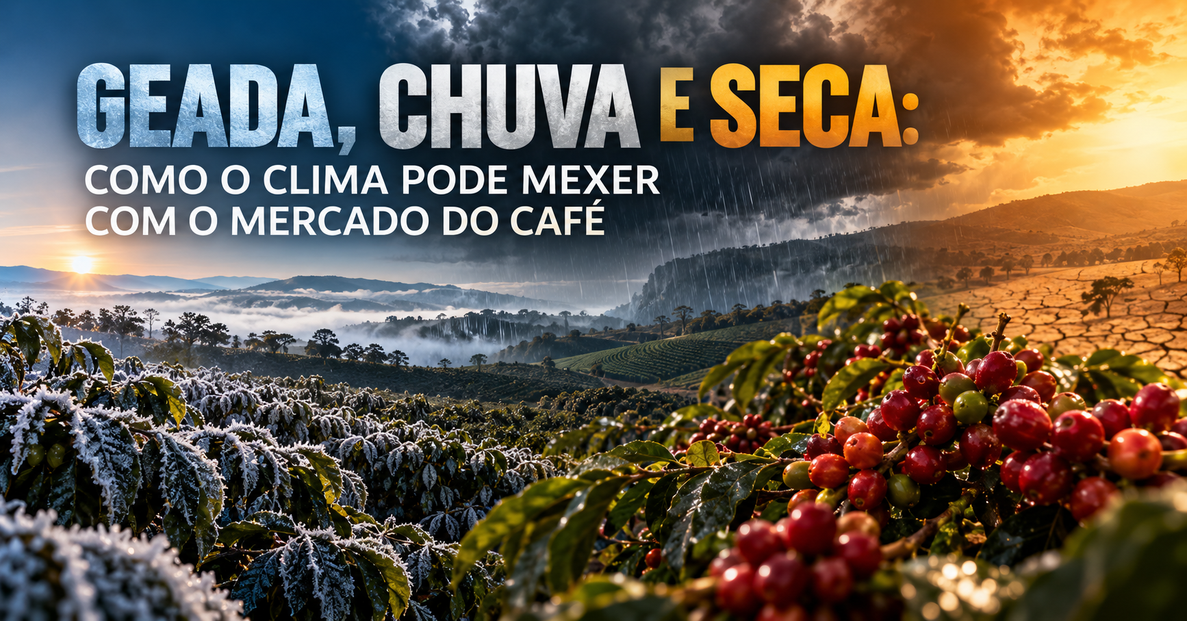 Geada, Chuva e Seca: Como o Clima Pode Mexer com o Mercado do Café