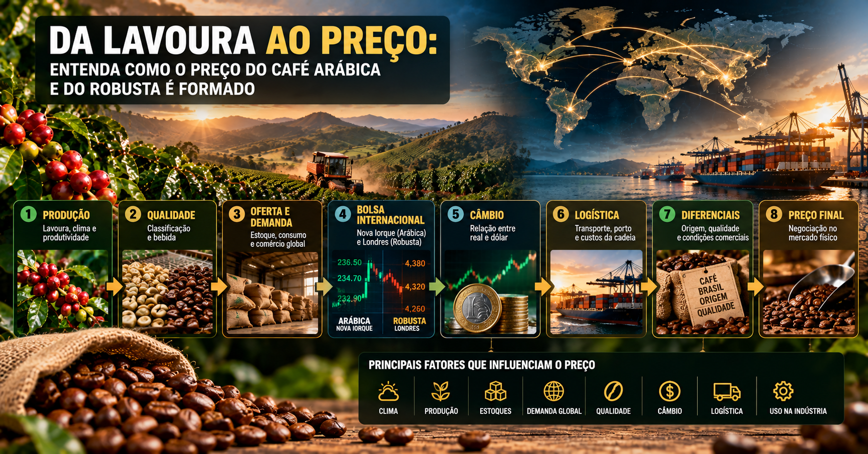 Café Arábica e Café Robusta: Quais São as Diferenças na Formação dos Preços?