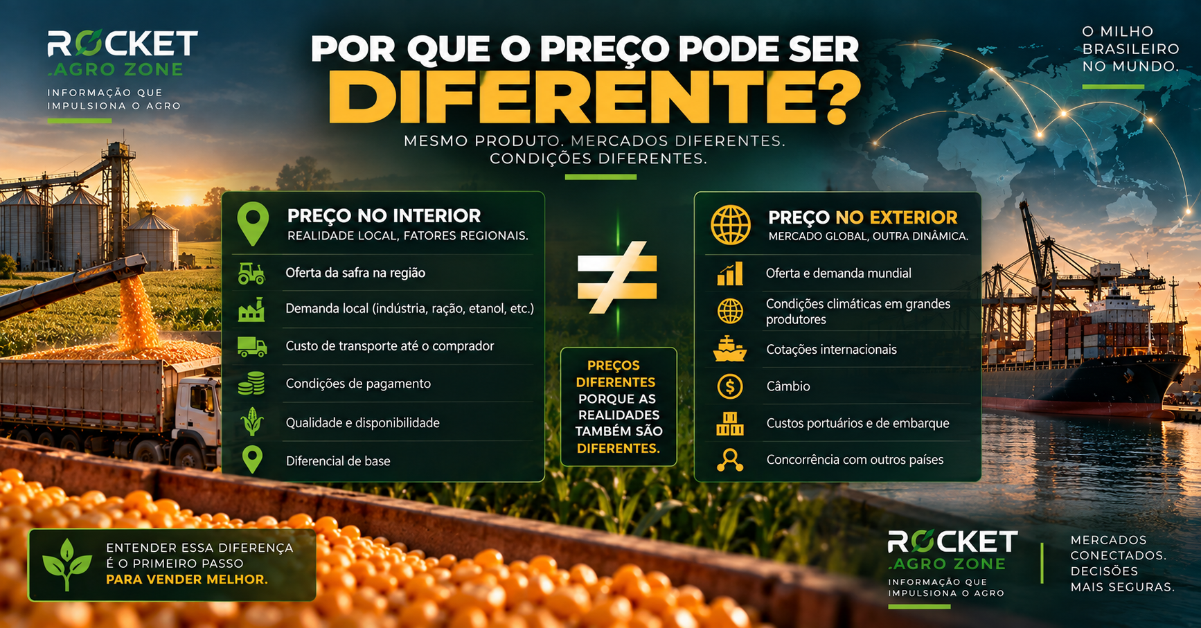 Milho no Interior ou Mercado Externo: O Que Pode Mudar na Formação do Preço?