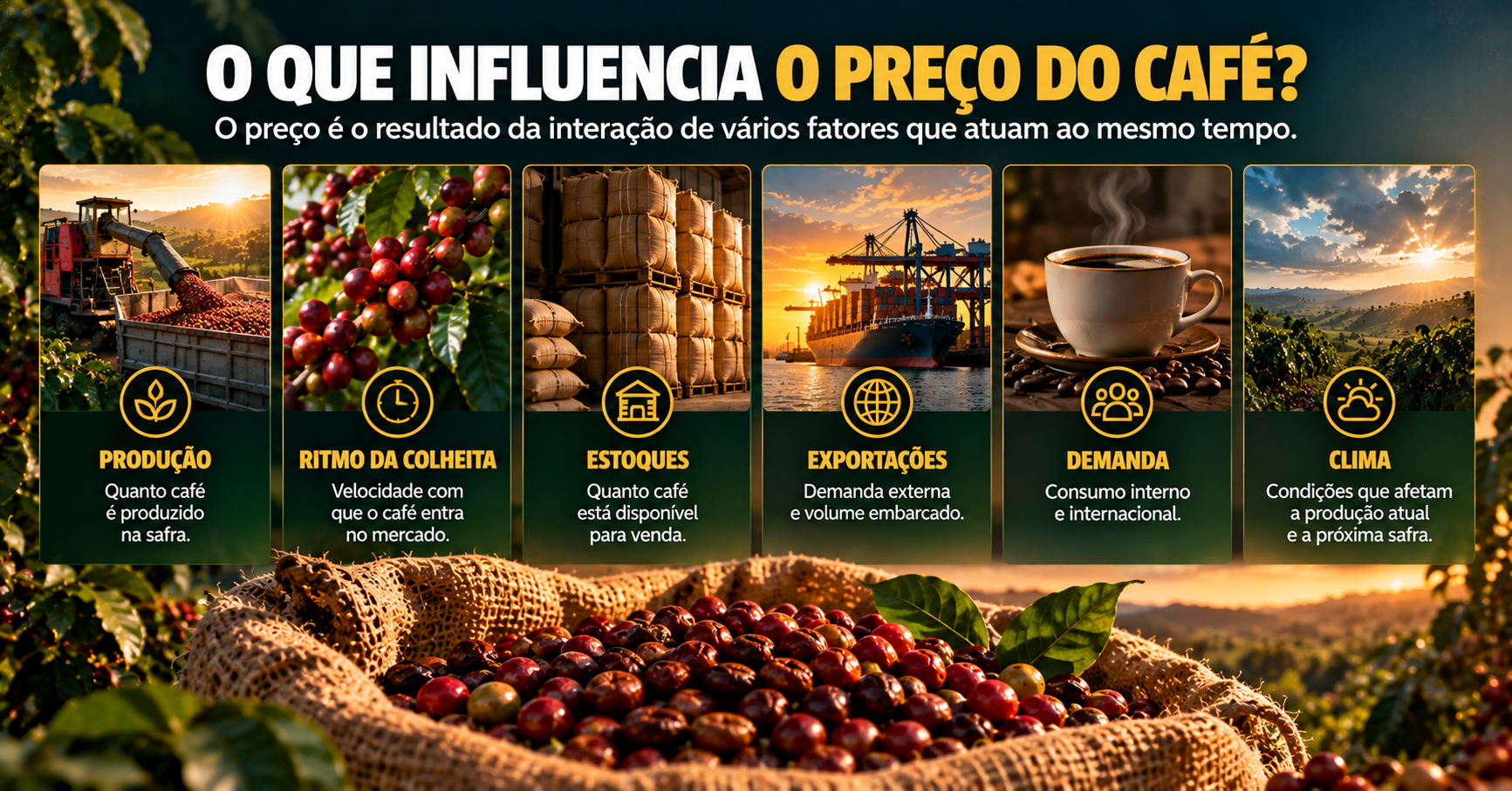 Colheita do Café e Pressão de Oferta: O Que Pode Acontecer com os Preços?
