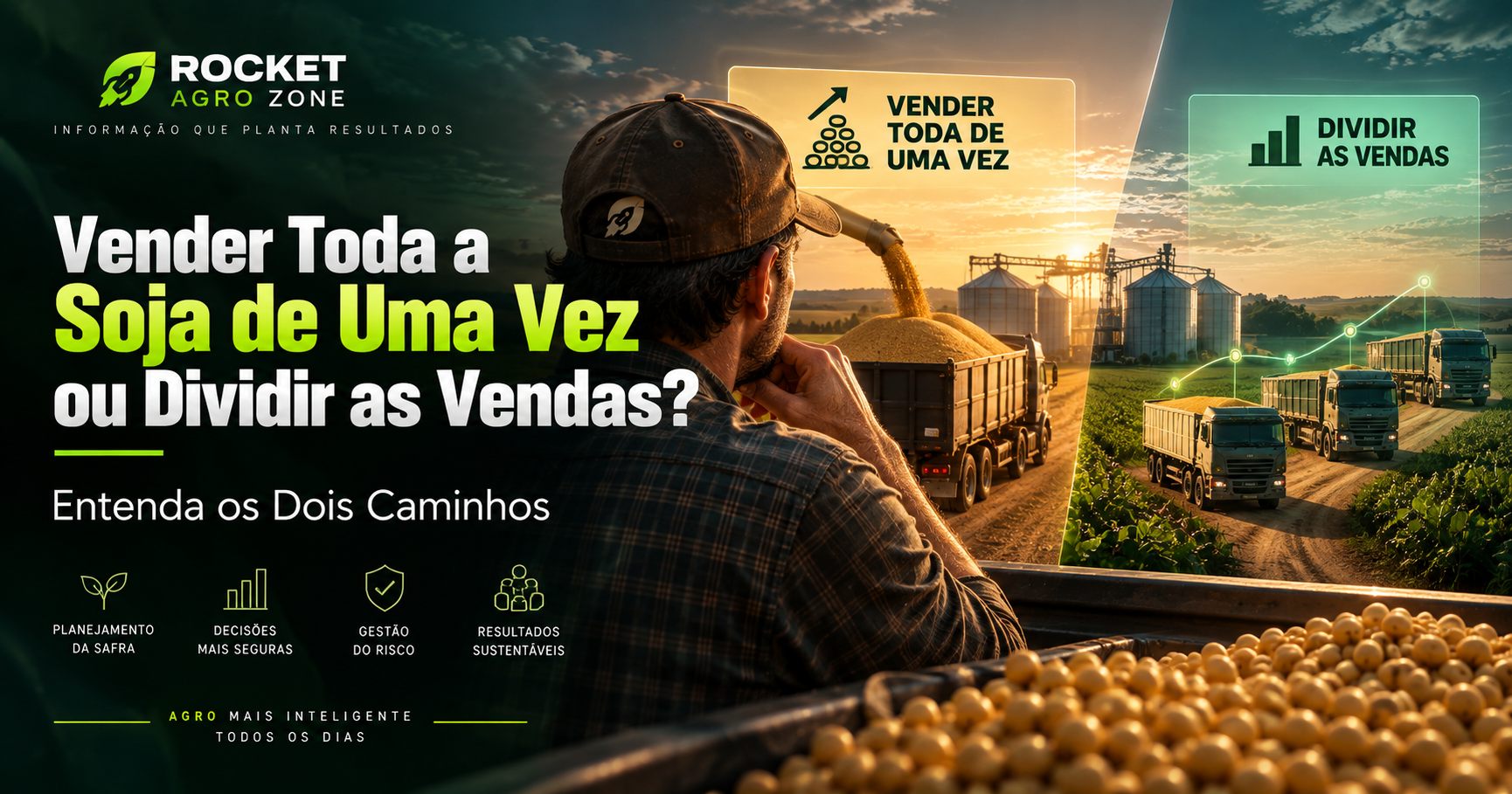Vender Toda a Soja de Uma Vez ou Dividir as Vendas? Entenda os Dois Caminhos
