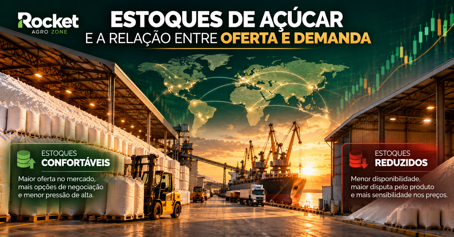 Estoques Mundiais de Açúcar: O Que Eles Contam Sobre o Mercado?