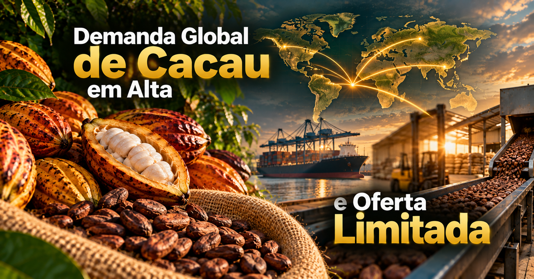 Por Que o Preço do Cacau Pode Disparar Quando a Oferta Mundial Aperta?