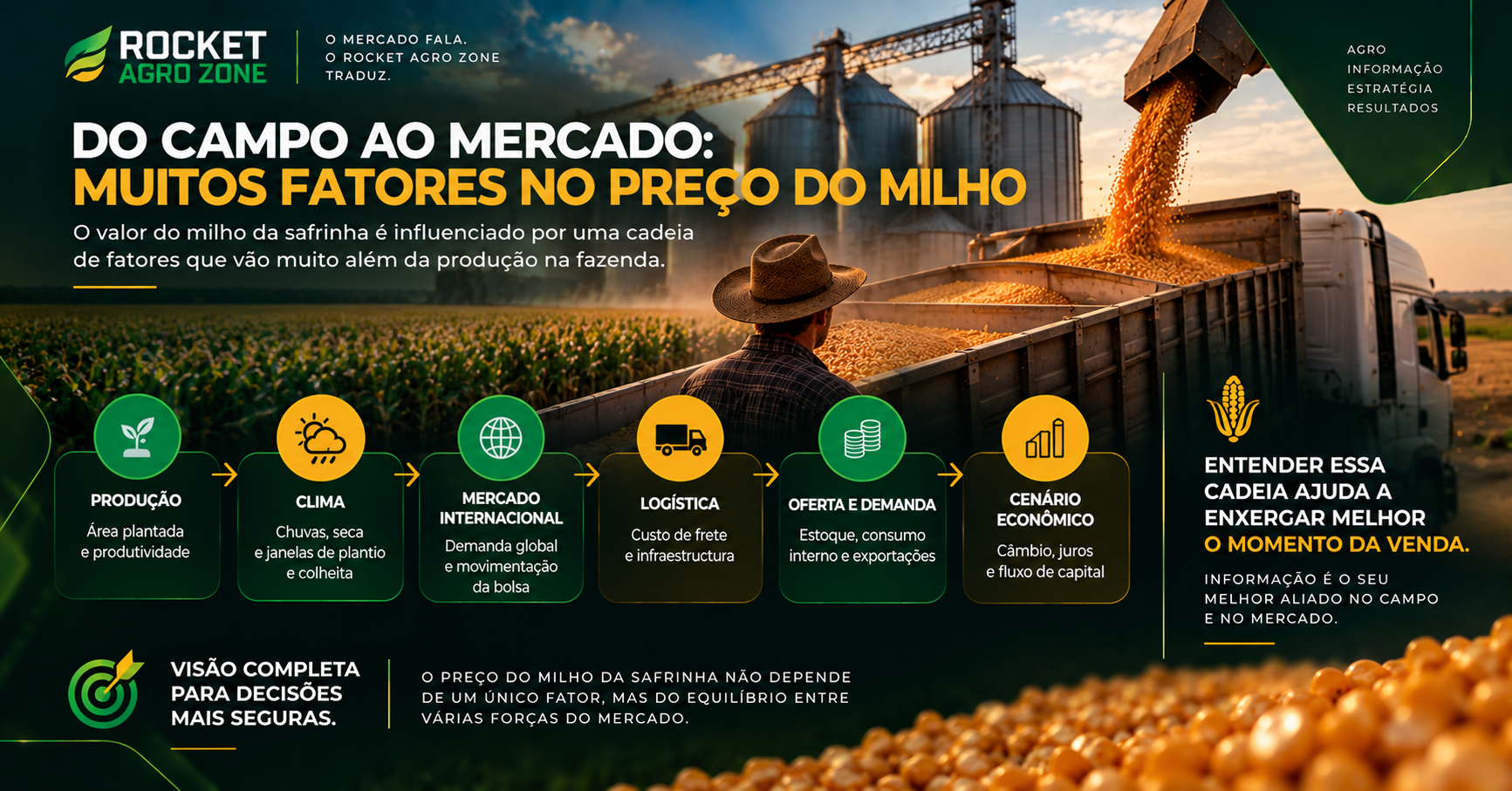Milho da Safrinha: Por Que o Momento da Venda Pode Ser Diferente de Outras Safras?