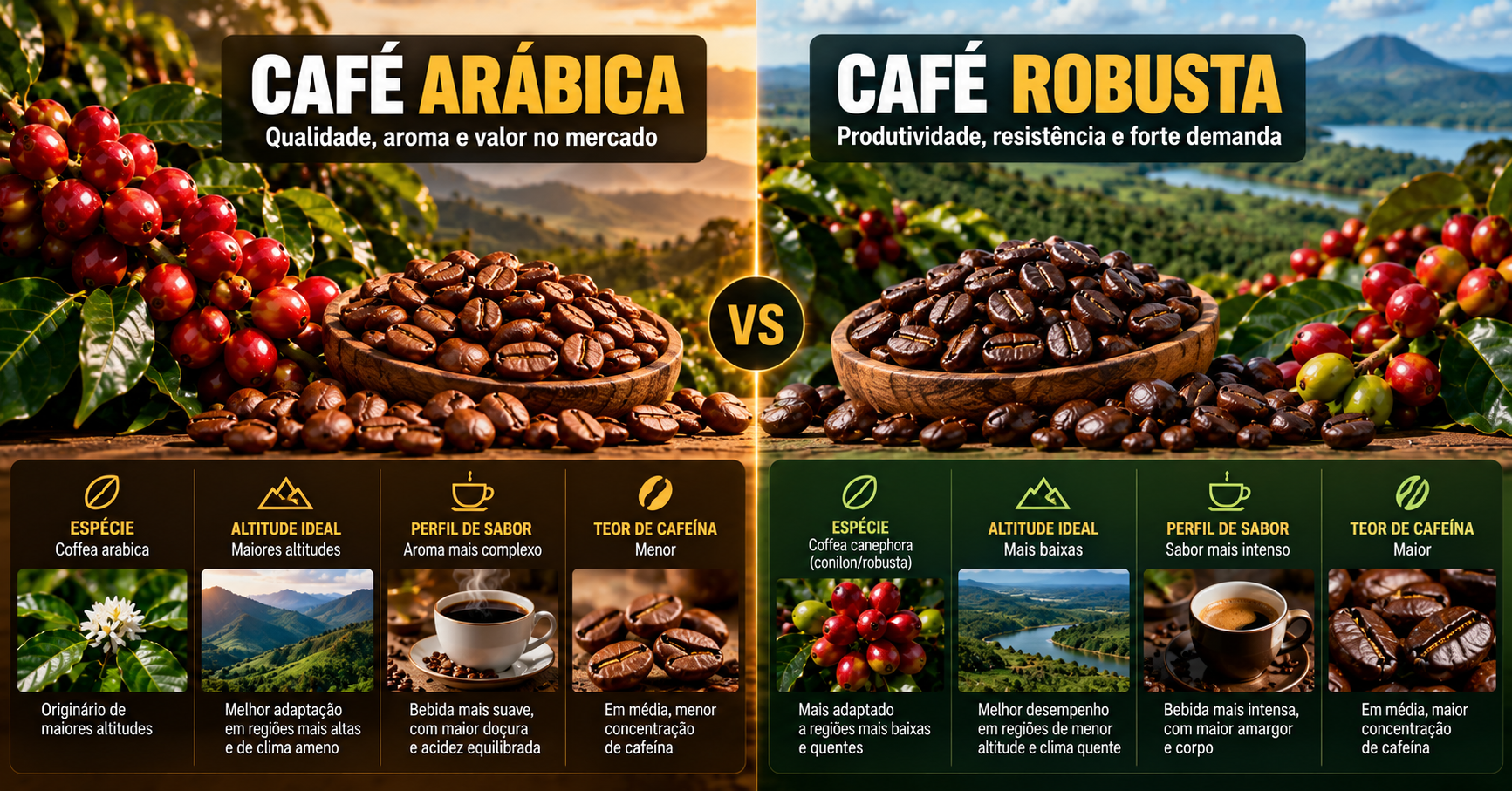 Café Arábica e Café Robusta: Quais São as Diferenças na Formação dos Preços?