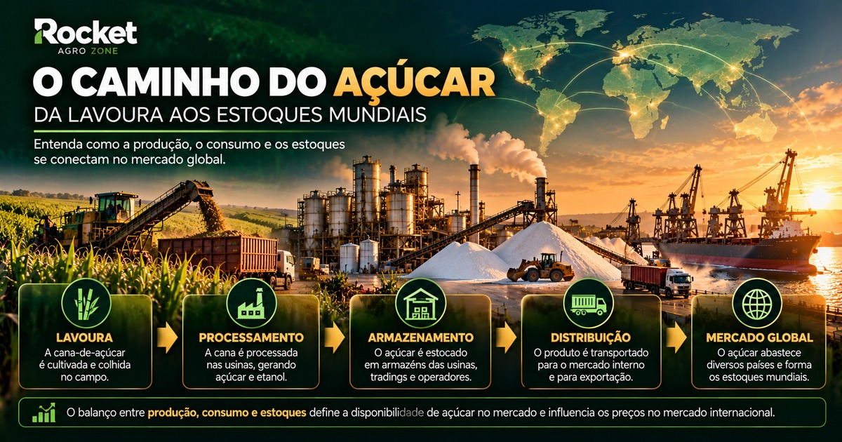 Estoques Mundiais de Açúcar: O Que Eles Contam Sobre o Mercado?