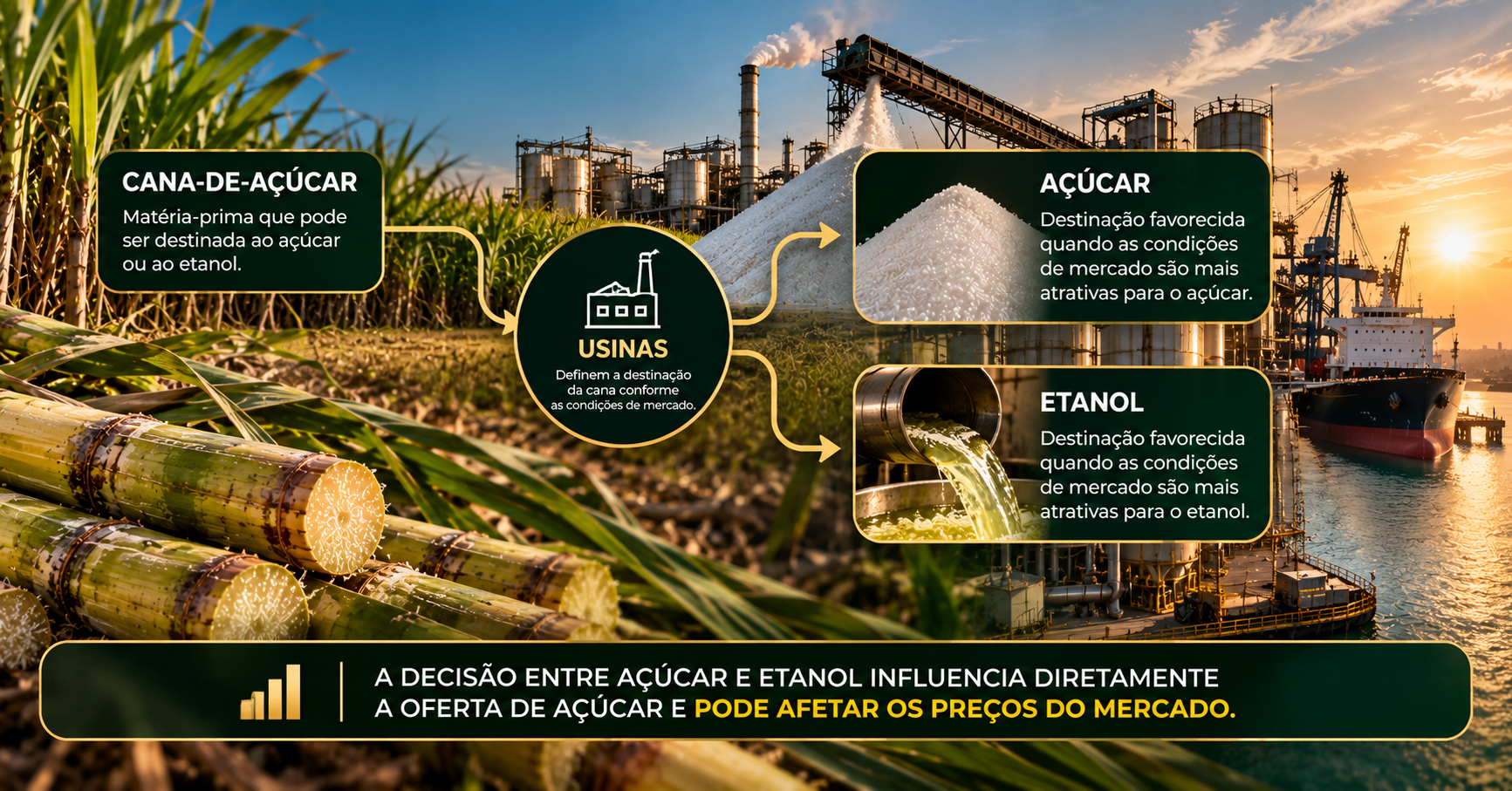 Safra de Cana e Preço do Açúcar: Como Uma Coisa Se Conecta à Outra?