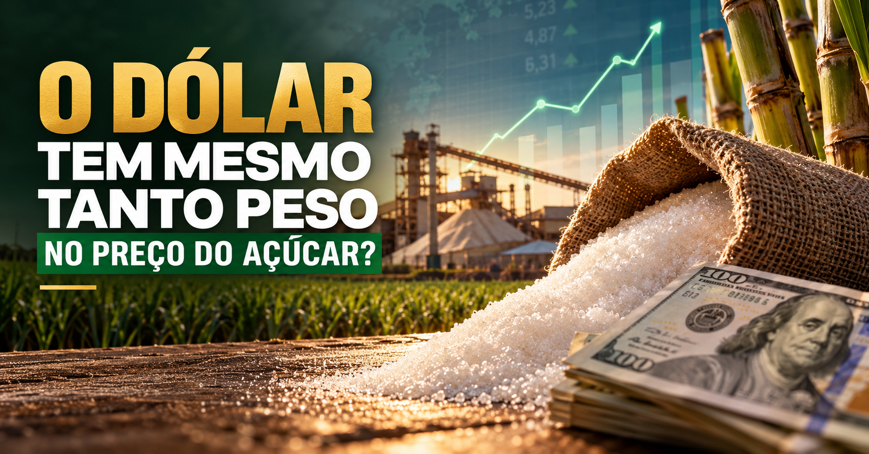 O Dólar Tem Mesmo Tanto Peso no Preço do Açúcar?