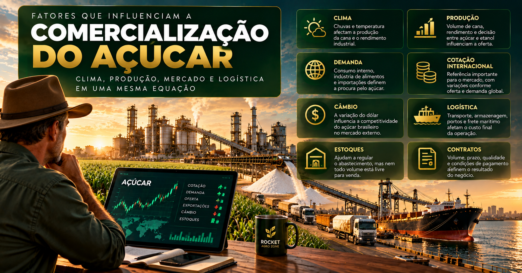 Comercialização do Açúcar: Guia Completo para Entender Mercado, Preços e Oferta