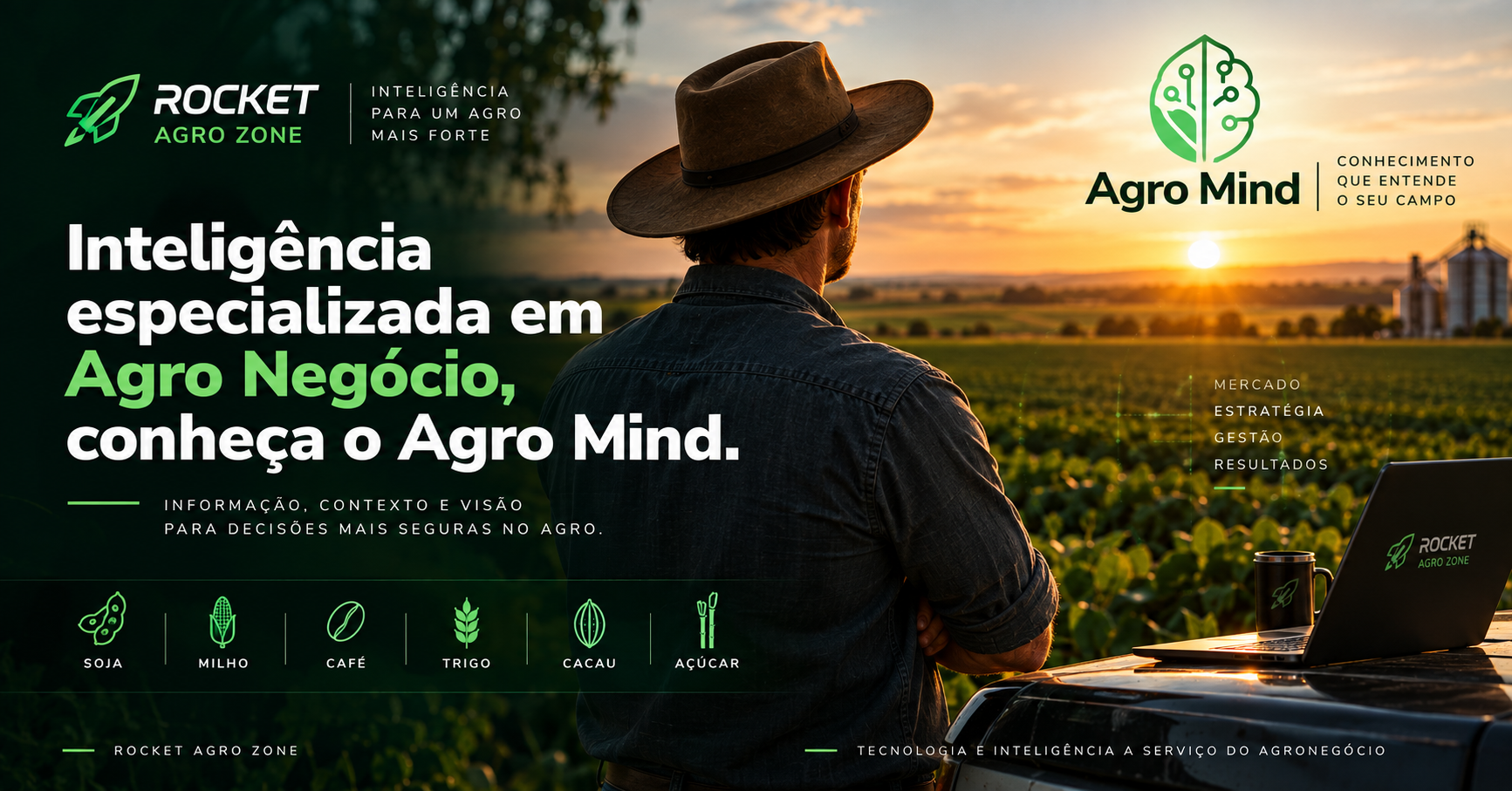 Inteligência especializada em Agro Negócio, conheça o Agro Mind.