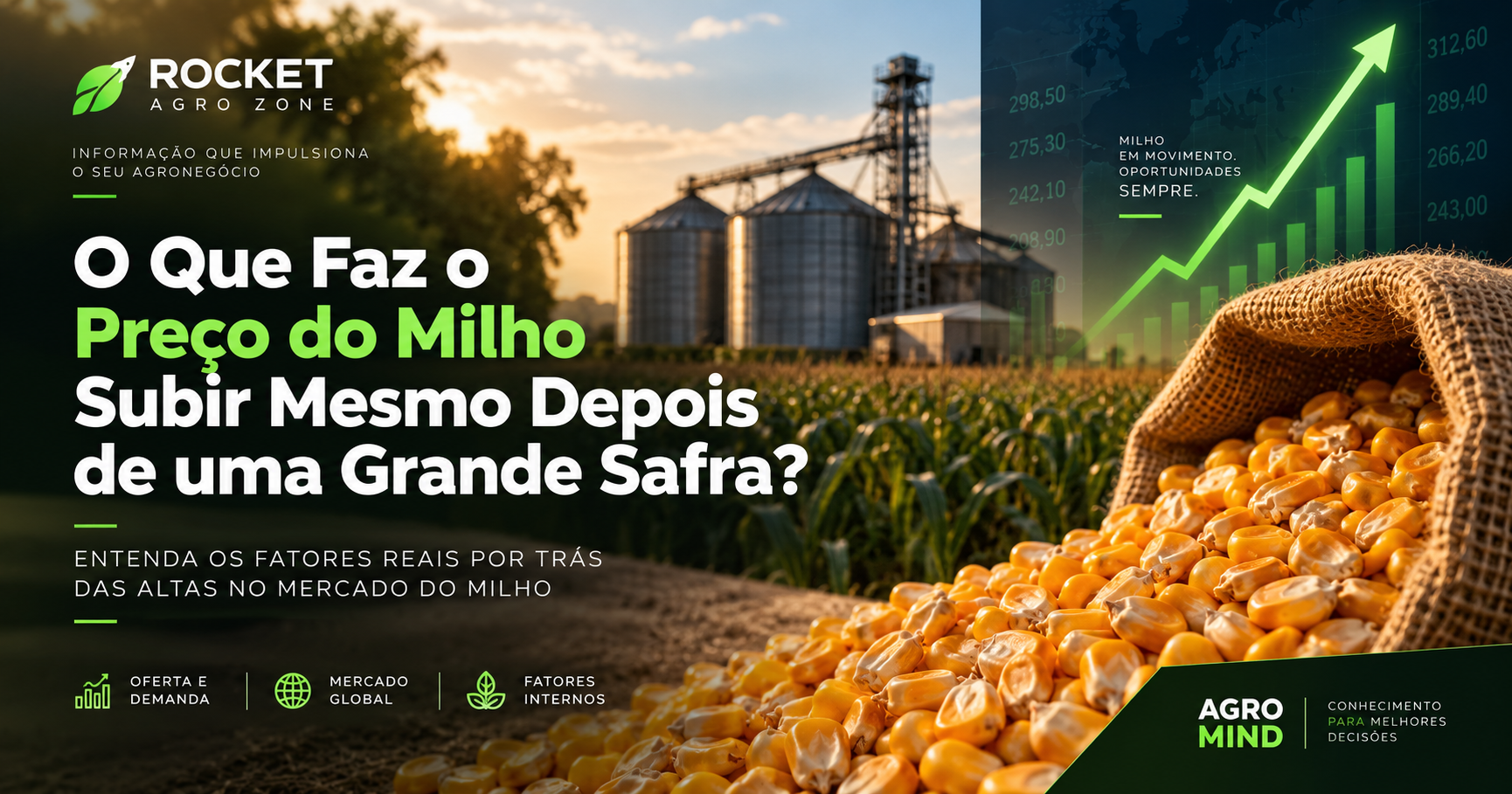 O Que Faz o Preço do Milho Subir Mesmo Depois de uma Grande Safra?
