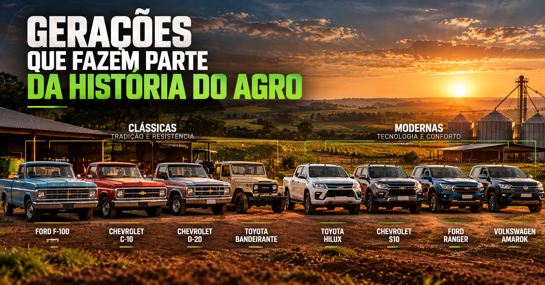 Camionete do Fazendeiro é Cultura agro