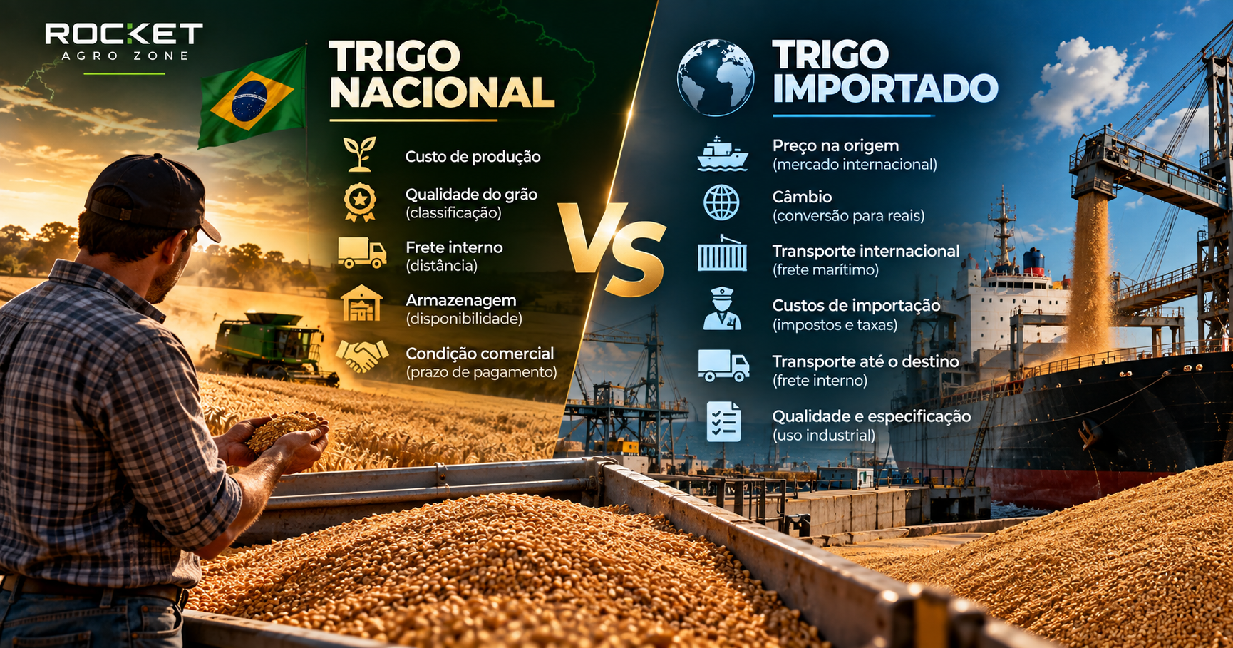 Trigo Nacional ou Importado: O Que Explica a Diferença de Preços?