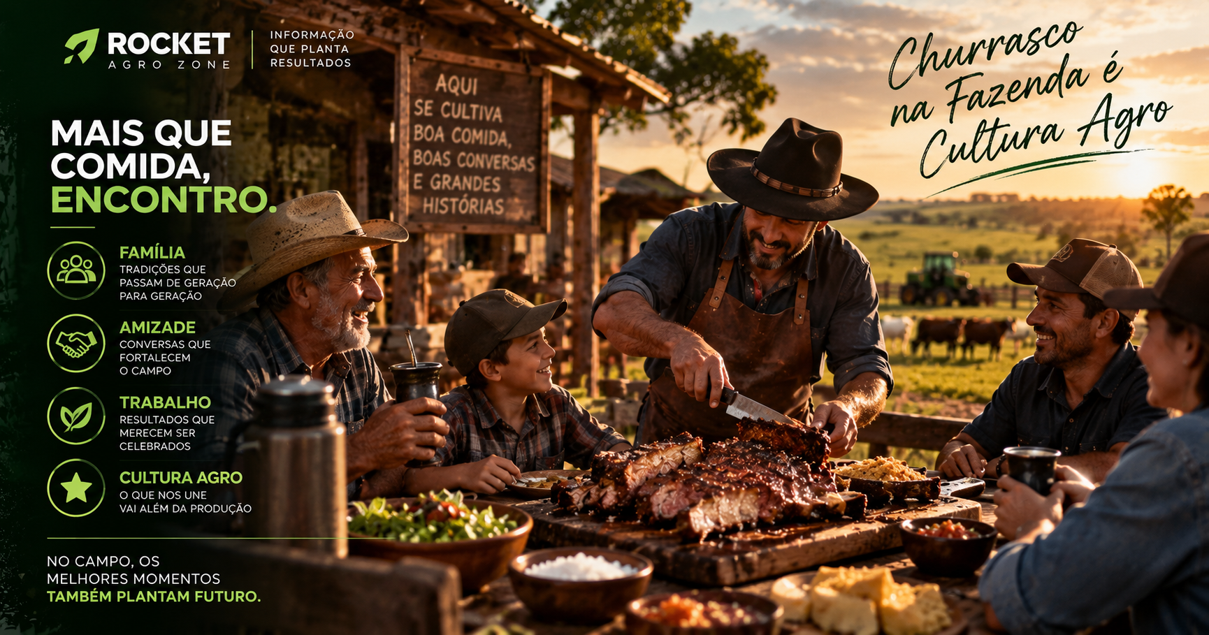 Churrasco na Fazenda é Cultura Agro