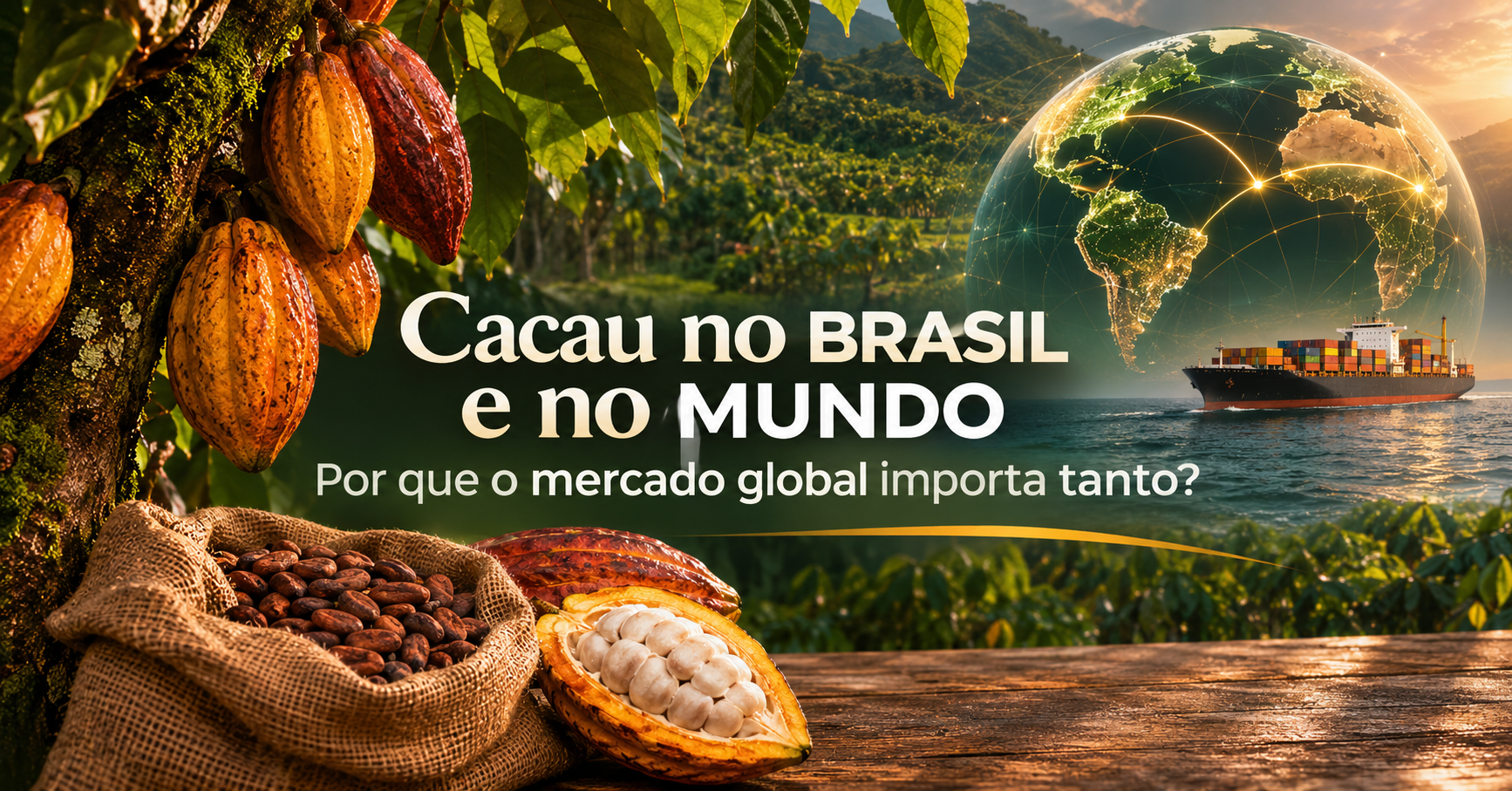Cacau no Brasil e no Mundo: Por Que o Mercado Global Importa Tanto?