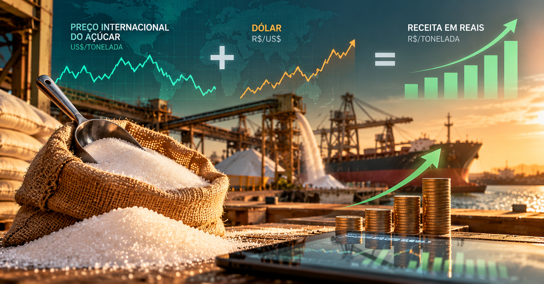 O Dólar Tem Mesmo Tanto Peso no Preço do Açúcar?