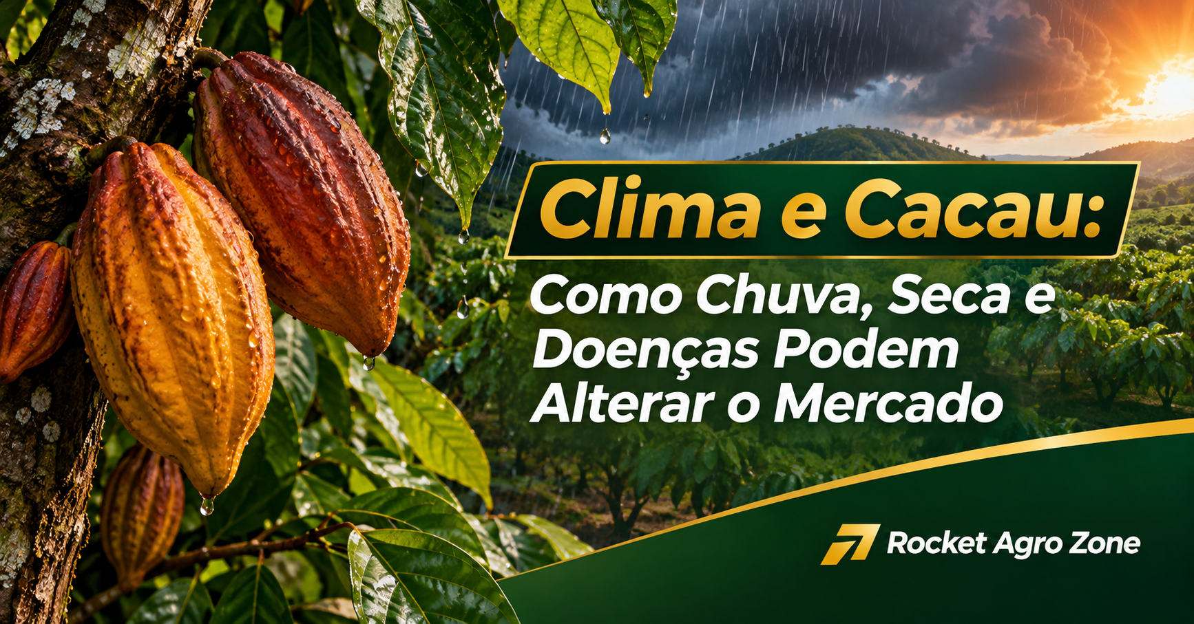 Clima e Cacau: Como Chuva, Seca e Doenças Podem Alterar o Mercado